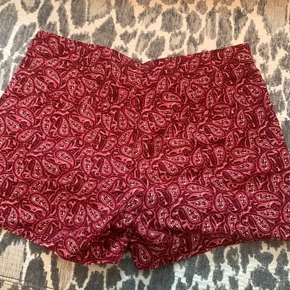 Ladies Sainttropez West Paisley red walking shorts - Picture 4 of 5